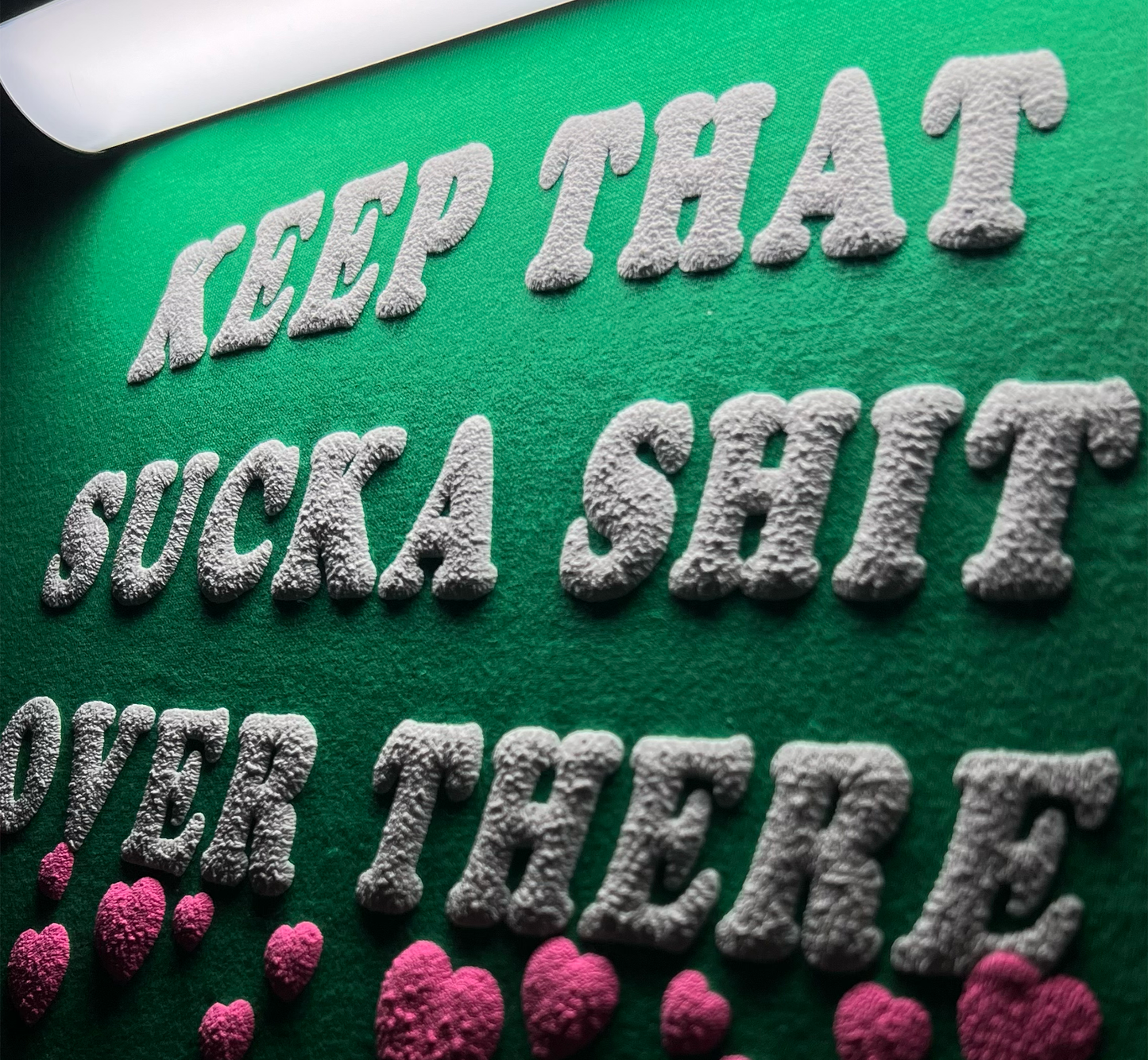 ★Puff Print★ KEEP THAT SUCKA SHT OVER THERE TEE